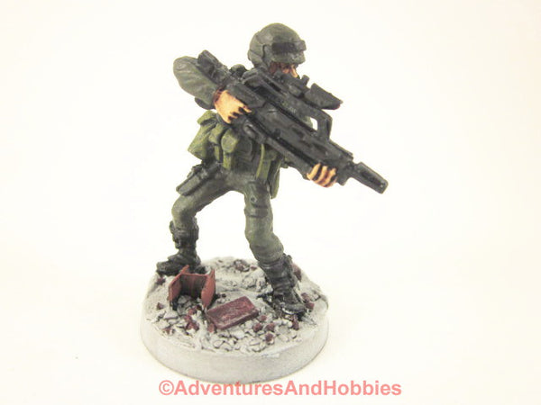 Miniature Post Apocalypse Soldier Sci Fi Trooper 415 Zombies Painted
