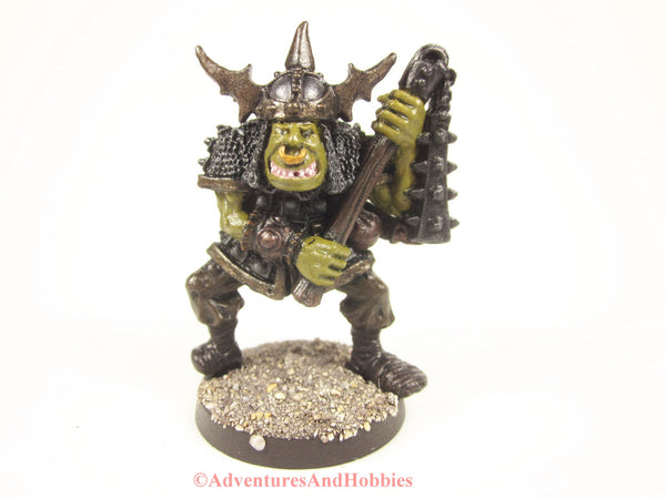 Greater Orc Warrior With Heavy Flail Miniature 420 Painted Fantasy Figure 25mm