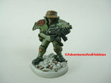 Miniature Science Fiction Space Trooper Marine 486 Warzone Painted