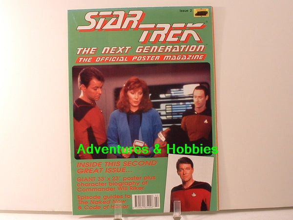 Star Trek TNG Official Poster Magazine #2 Cmdr Will Riker BD