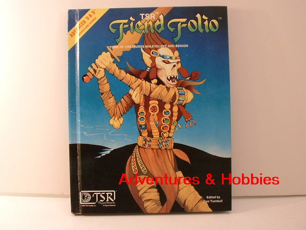 AD&D Fiend Folio British Monster Manual 1981 TSR OOP EC
