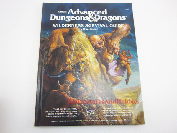 AD&D Wilderness Survival Guide TSR 2020 1986 D&D