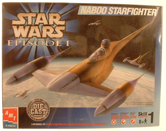 1:48 Star Wars Naboo Starfighter Die Cast Kit AMT Ertl 30130 FA