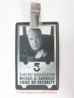 Babylon 5 Michael A. Garibaldi Starfury Qualification Identification Card ID Badge Cosplay Costume B5 1997 BQ