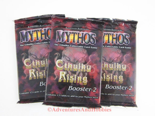 Mythos CCG Cthulhu Rising Boosters Lot of 3 Call of Cthulhu Card Game Chaosium