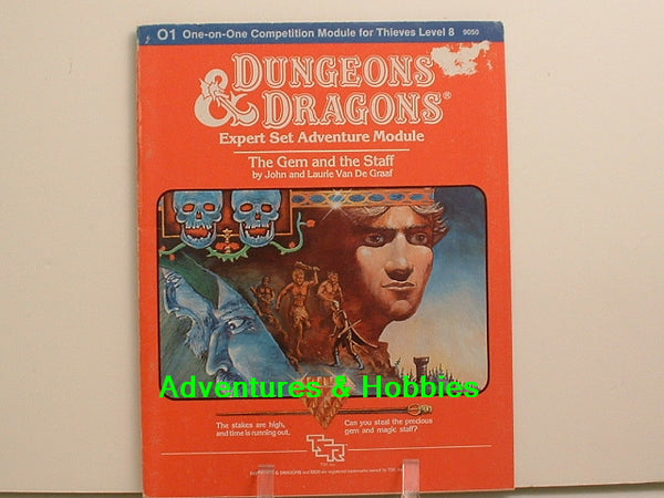 D&D Expert The Gem and The Staff OOP TSR 1983 G7 Fantasy RPG