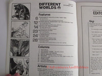 Different Worlds Magazine #16 1981 Chaosium Fantasy Trip RuneQuest CS