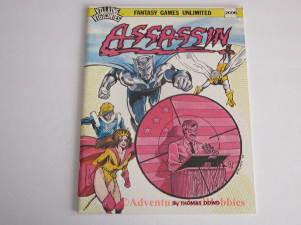 Villains & Vigilantes Assassin Super Hero Adventure 1985 FGU 2006 JS