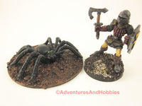 Large Black Spider Monster Miniature M144 Horror Fantasy Painted
