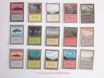 Magic the Gathering MTG Unlimited Land Set of 15  x1 of Each Version