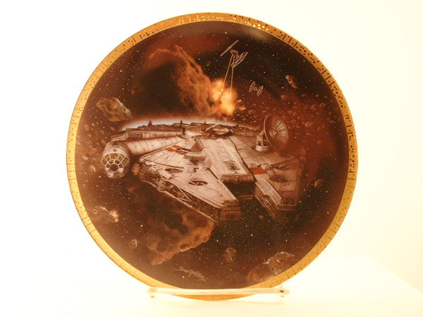 Star Wars 8" Plate The Millennium Falcon Limited Edition Numbered OOP IA
