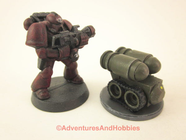 Science Fiction Miniature Robot Tracked Cargo Bot R122 25-28mm 40K