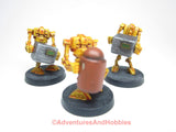 Miniature Cargo Robots Lot of 3 Bots Science Fiction 25-28mm R137 S Stargrave