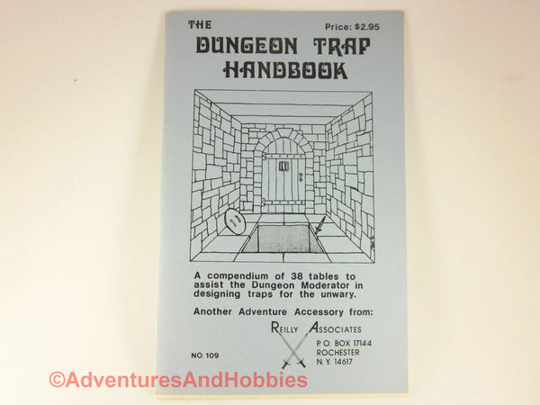 Dungeon Trap Handbook 1981 Fantasy RPG Reilly Associates B8 D&D