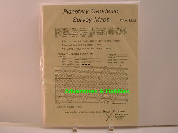 Planetary Geodesic Survey Maps 1980 Reilly Associates Traveller G8