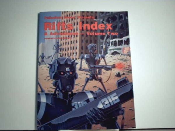Rifts Index and Adventures Vol 2 Palladium GC Science Fiction RPG