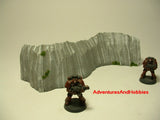 Wargame Terrain Serpentine Rock Wall S114 Fantasy D&D Warhammer 40K