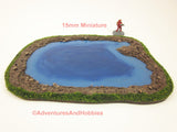 Wargame Terrain Small Water Pond 15 to 28 mm Scale S167 Scenery 40K