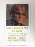 Star Trek TNG Deep Space Nine Quark's Bar Gold Card Prop Cosplay Costume 1993 BQ