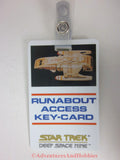 Star Trek Deep Space Nine Runabout Access Key Card ID Badge Cosplay 1993 BQ