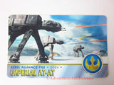Star Wars Imperial AT-AT Rebel Alliance File 0004 Technical Data Wallet Card