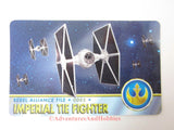 Star Wars Imperial TIE Fighter Rebel Alliance File 0003 Technical Data Card 1996