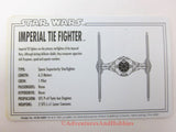 Star Wars Imperial TIE Fighter Rebel Alliance File 0003 Technical Data Card 1996 BQ-D