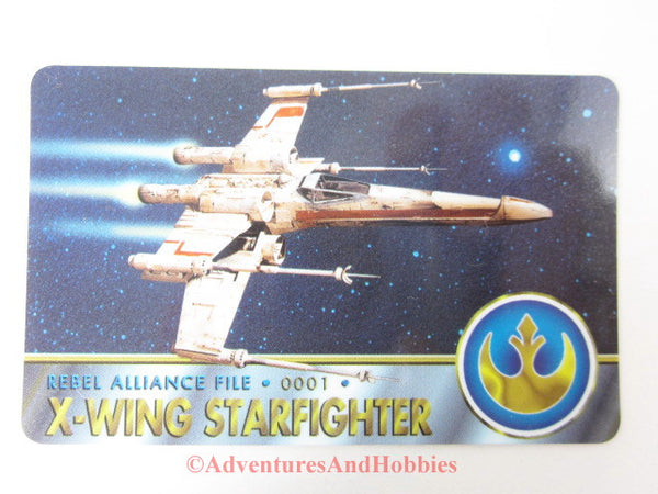 Star Wars X-Wing Starfighter Rebel Alliance File 0001 Technical Data Card 1995