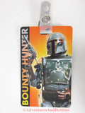 Star Wars Boba Fett Bounty Hunter License Identification Card ID Badge with clip