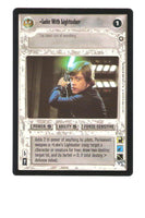 Star Wars CCG Luke With Lightsaber 104 Enhanced Premiere Edition Trading Card