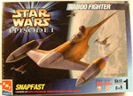 Star Wars 1:48 Naboo Fighter Snap Plastic Model Kit AMT Ertl 30117 Sealed New CN