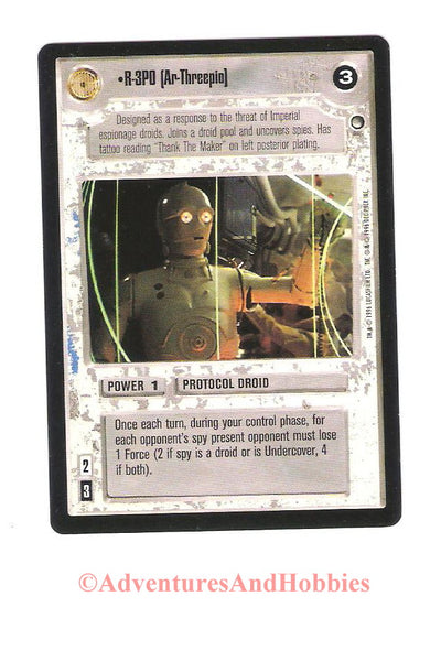 r Wars R-3PO Ar-Threepio 114 Hoth Trading Card