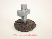 Miniature Gravestone T1378 Dirt Base Wargame Scenery Terrain D&D Horror