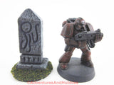 Miniature Wargame Terrain Small Stone Marker T1400 Call of Ctulhu  40K