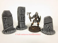 Wargame Terrain Monument Stones Set of 3 T1495 Fantasy Horror Scenery 40K