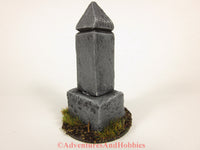 Wargame Terrain Small Stone Monument T1502 Fantasy Horror Scenery D&D 40K