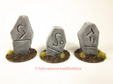Wargame Terrain Monument Stones Set of 3 Call of Cthulhu T1514 Fantasy Scenery 40K