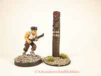 Tiki Totem God of War scenery piece for 25-28mm scale miniatures games.