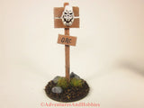 Wargame Terrain Orc Skull Warning Sign T1530 Fantasy Horror Scenery D&D 40K