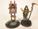 Miniature roadside shrine T1532 scenery for 25-28mm scale fantasy war games or role-playing games.