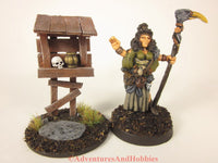 Miniature roadside shrine T1533 scenery for 25-28mm scale fantasy war games or role-playing games.