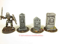 Wargame Terrain Graveyard Monuments Set of 3 T1542