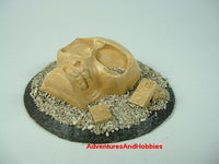 Wargame Terrain Pulp Idol Skull Totem T350 Desert Painted D&D
