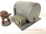 Miniature Horizintal Storage Tank T580 Scenery for 25-28mm Scale Wargaming.